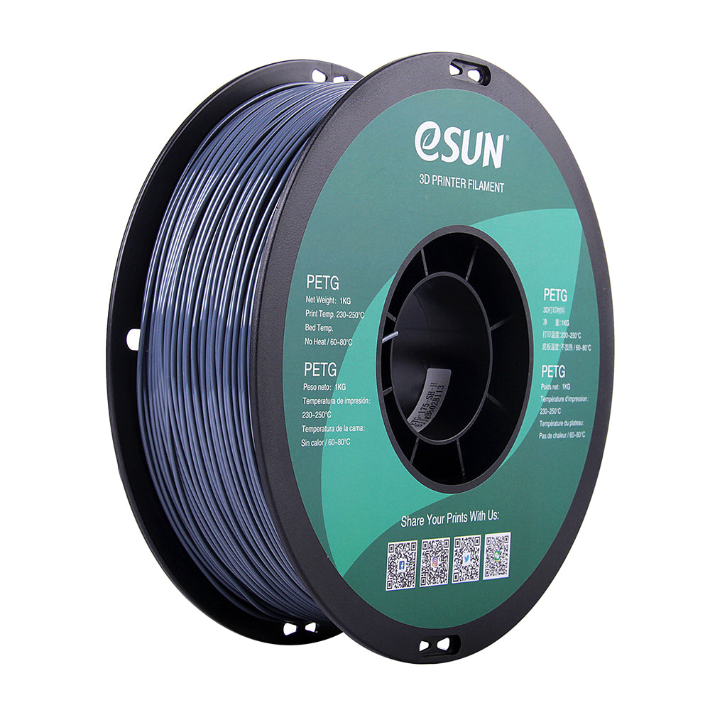 eSun PETG filament - 1 kg - solide grijs