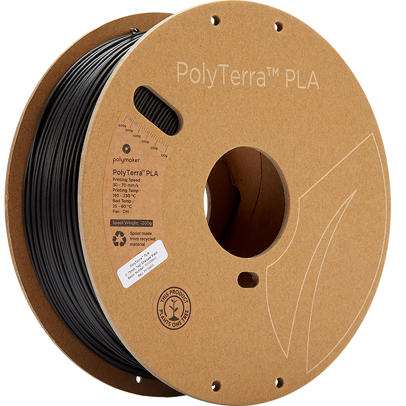 Zwarte Polymaker PolyTerra PLA