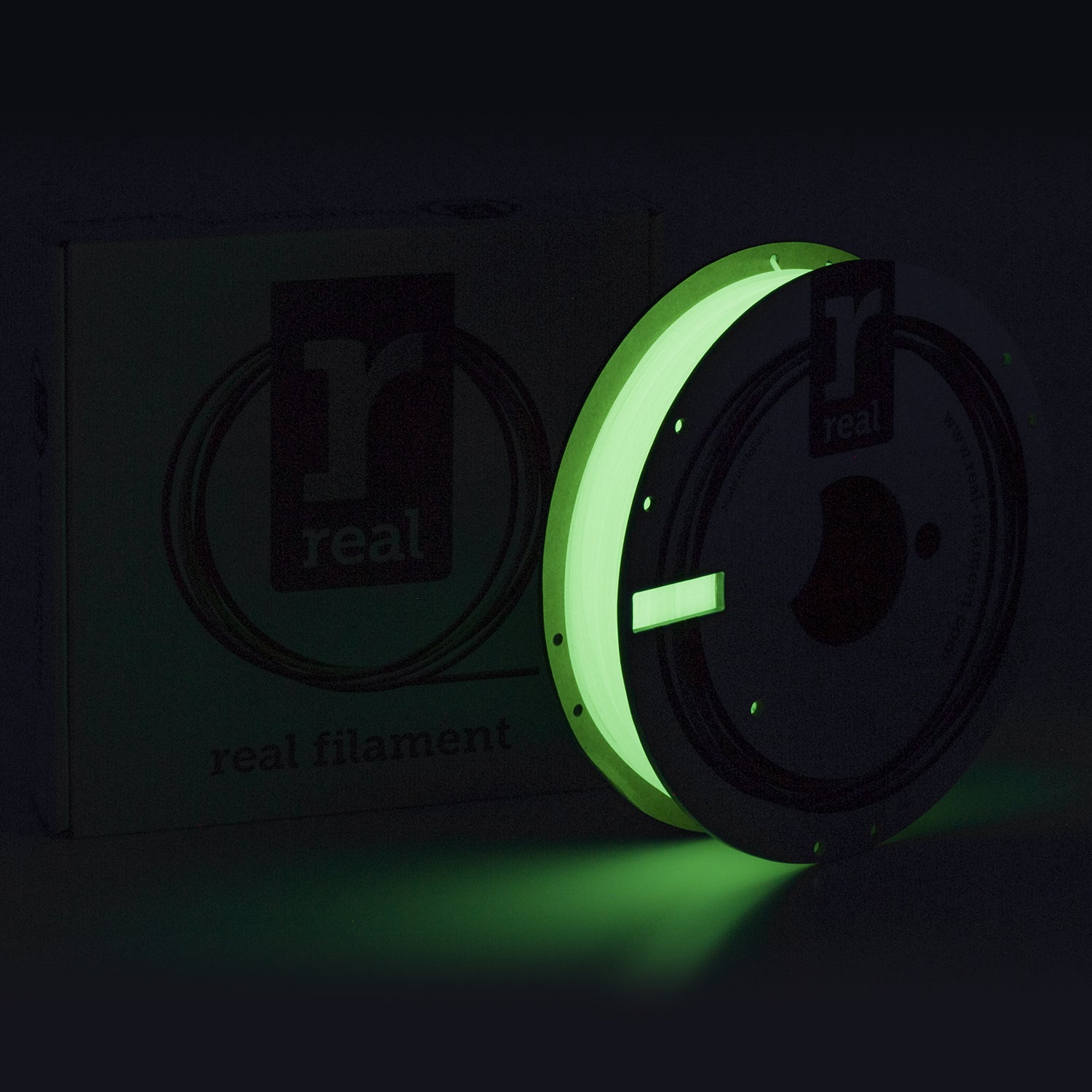REAL PLA FILAMENT- GLOW IN THE DARK, 0.5 KG (in het donker)