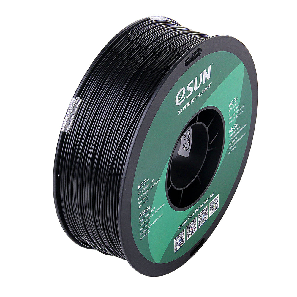 eSun ABS+ filament - 1 kg - zwart