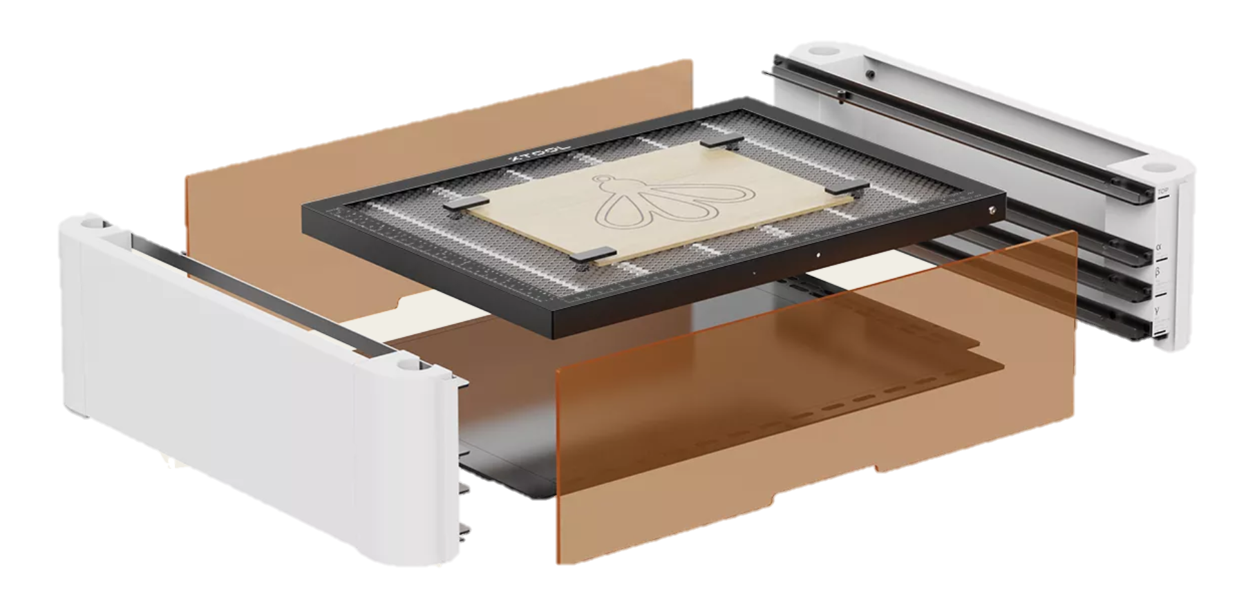 xTool M1 Riser Base met Honinggraad paneel