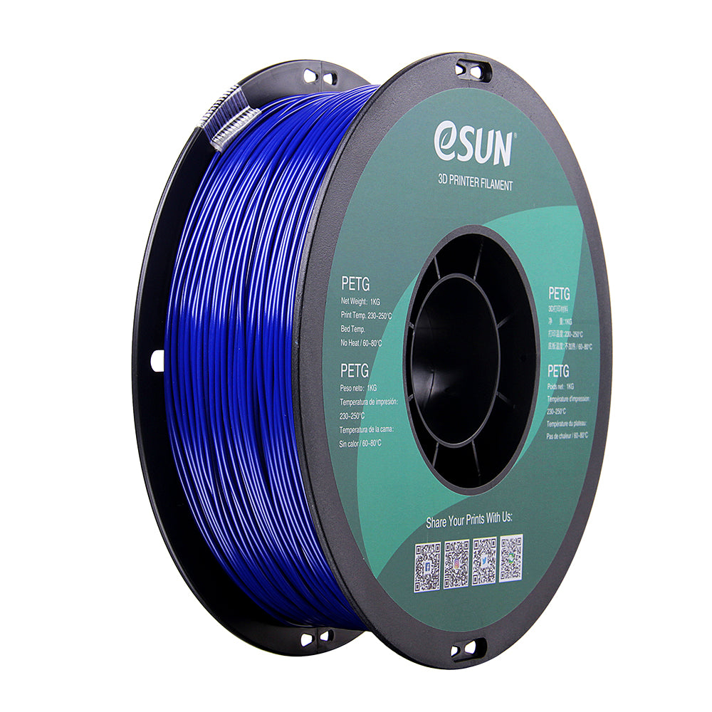 eSun PETG filament - 1 kg - solide blauw