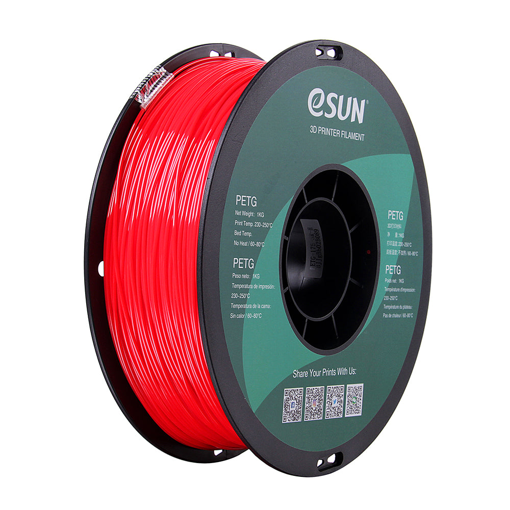 eSun PETG filament - 1 kg - solide rood