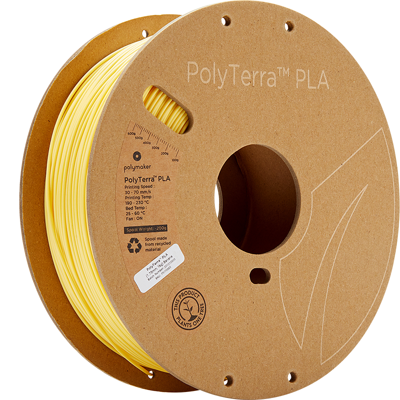 Banaan gele Polymaker PolyTerra PLA